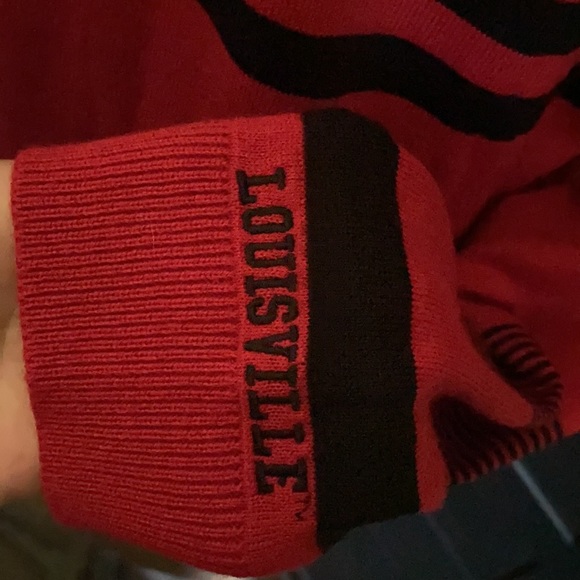 UofL zip-up cardigan, size medium - Picture 4 of 5